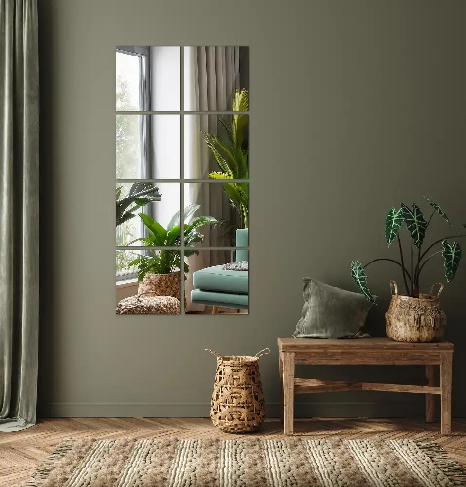 Spiegelfliesen quadratisch dekorativ