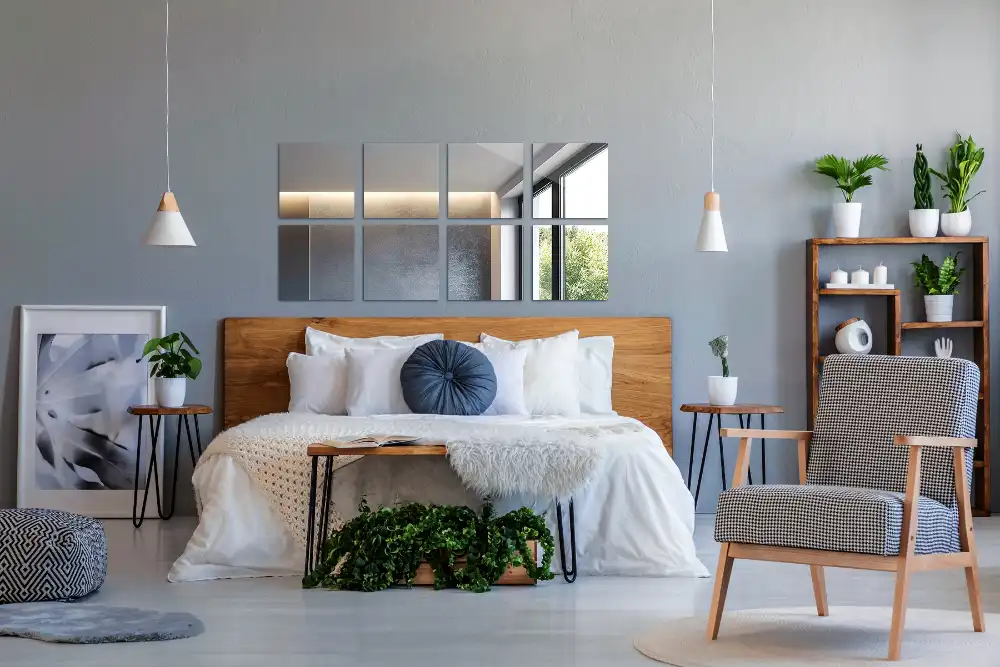 Spiegelfliesen quadratisch dekorativ